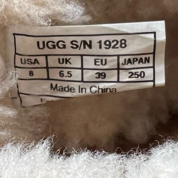 UGG Australia Black Fleeced Line Betty Slip on Clog Loafers, Size 8 - Picture 4 of 4